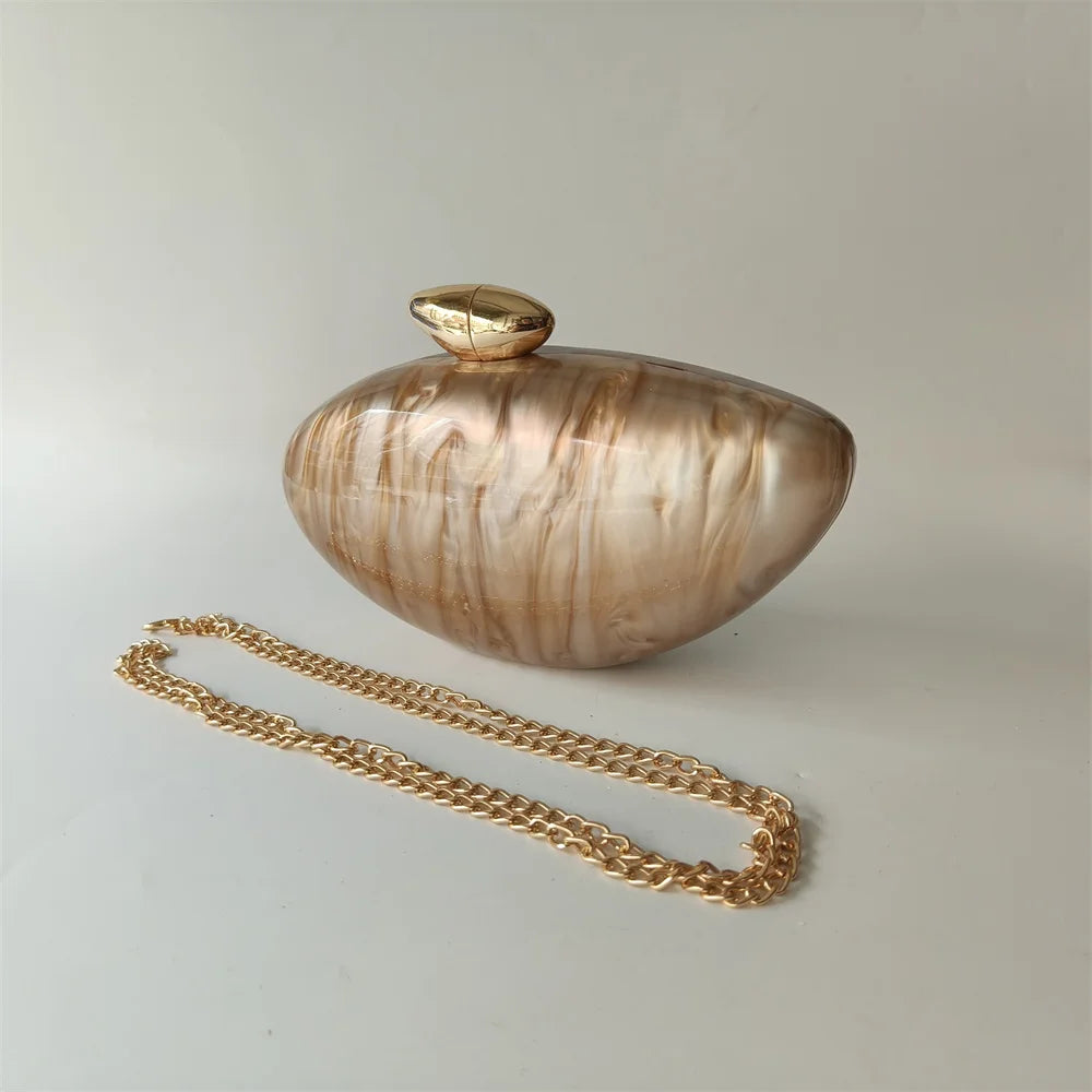 Brown Marble Bag