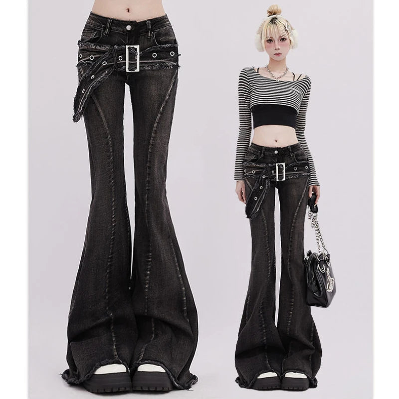micro-flare  jeans