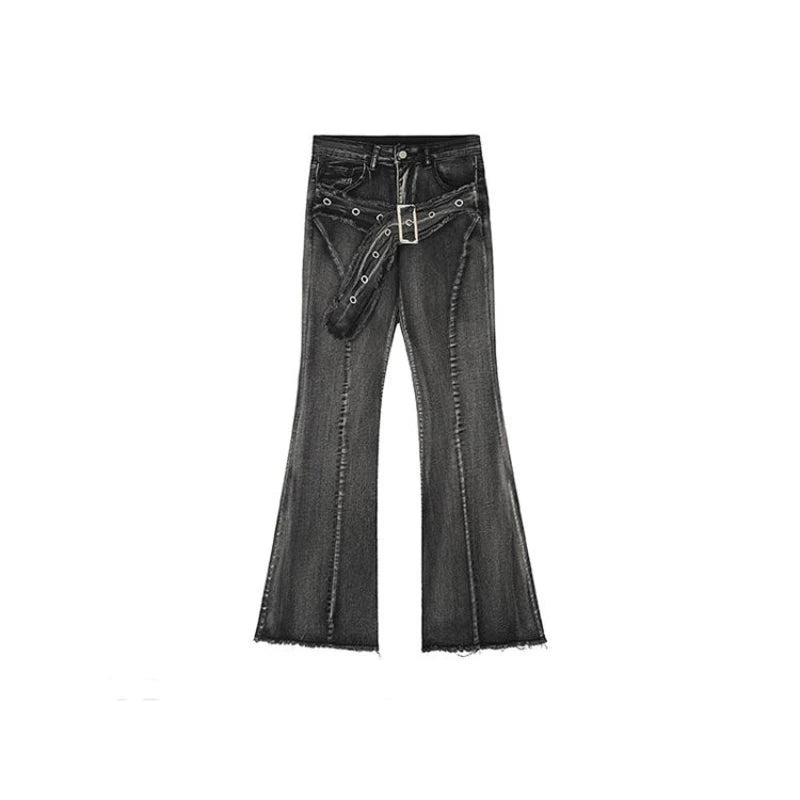micro-flare  jeans