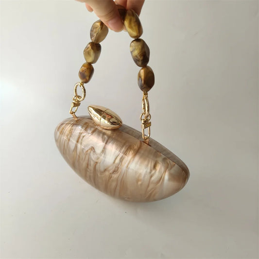 Brown Marble Bag