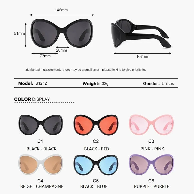 Oversized y2k Sunglasses