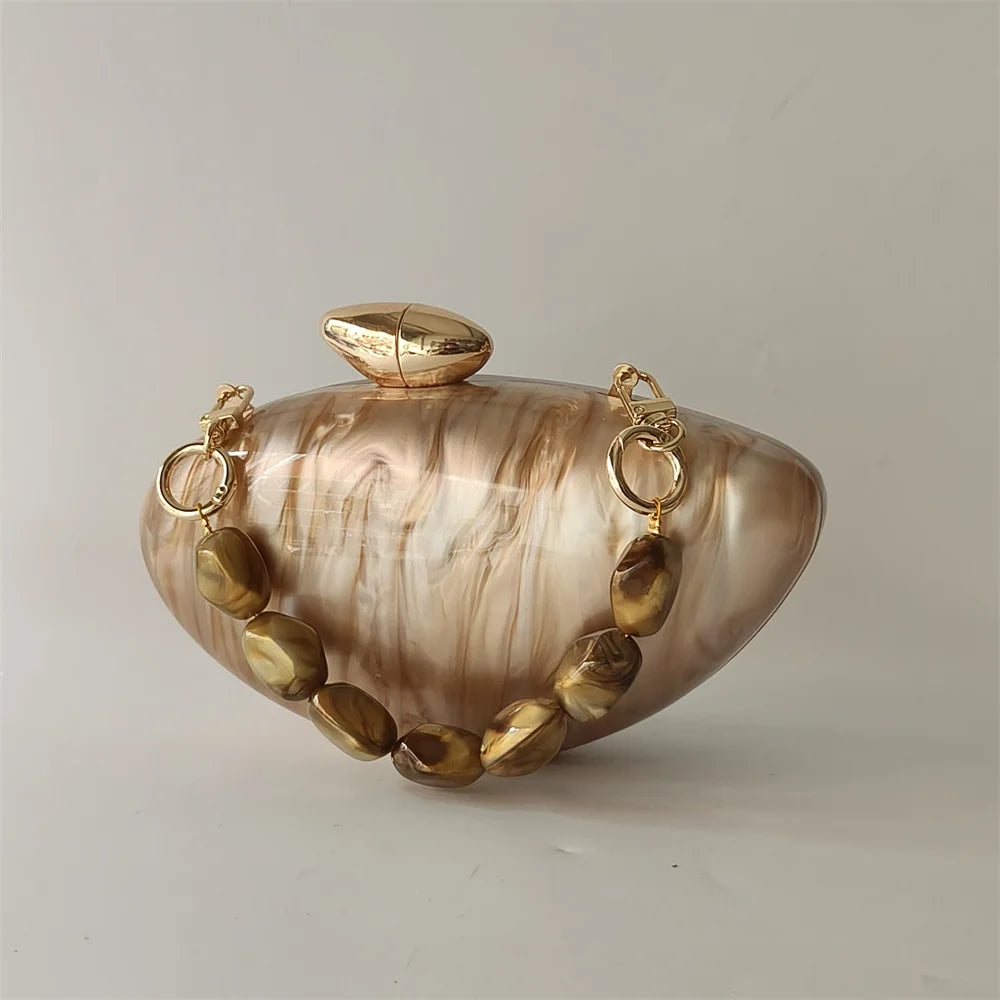 Brown Marble Bag