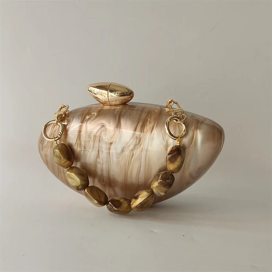 Brown Marble Bag