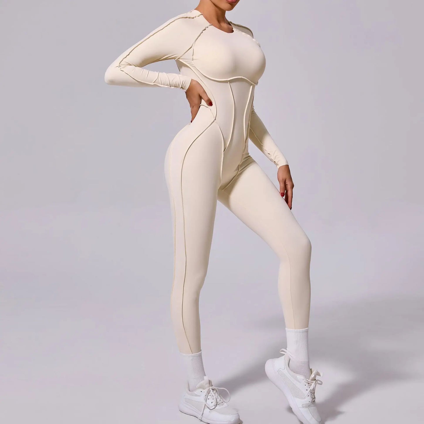 Jumpsuit Long Sleeves Fitness Overalls