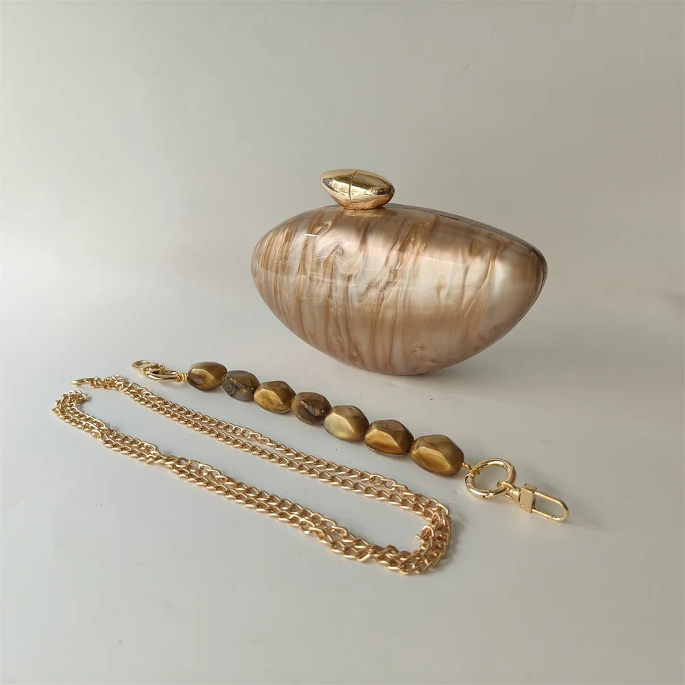 Brown Marble Bag