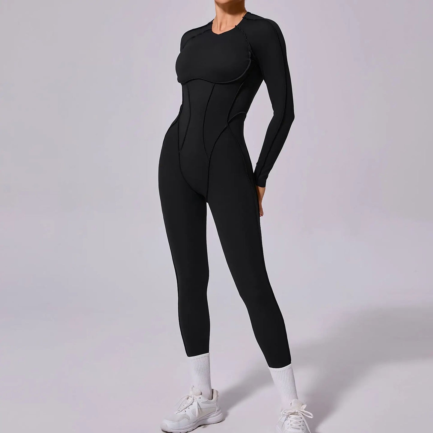 Jumpsuit Long Sleeves Fitness Overalls