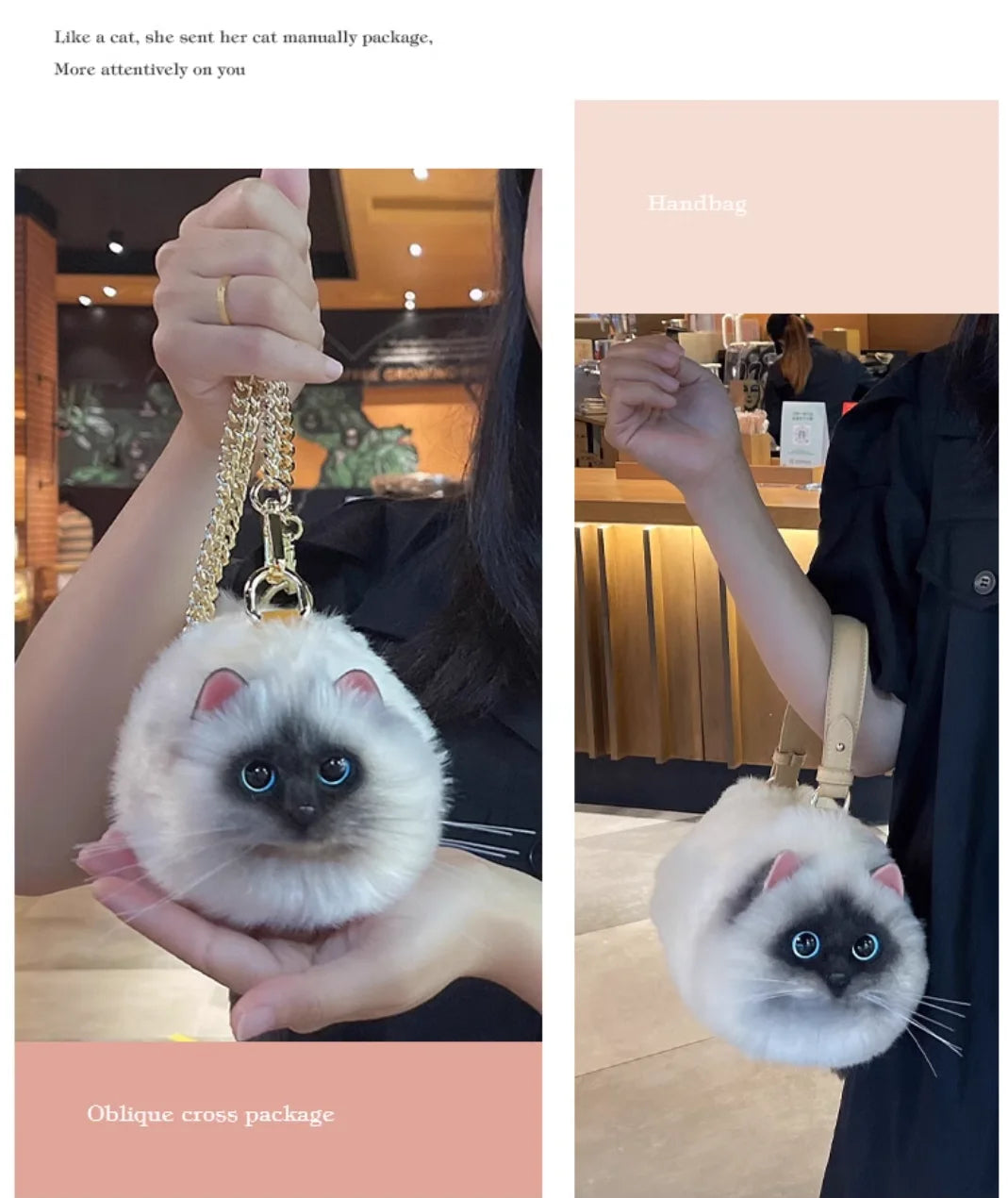 Plush Cute Cat Bag