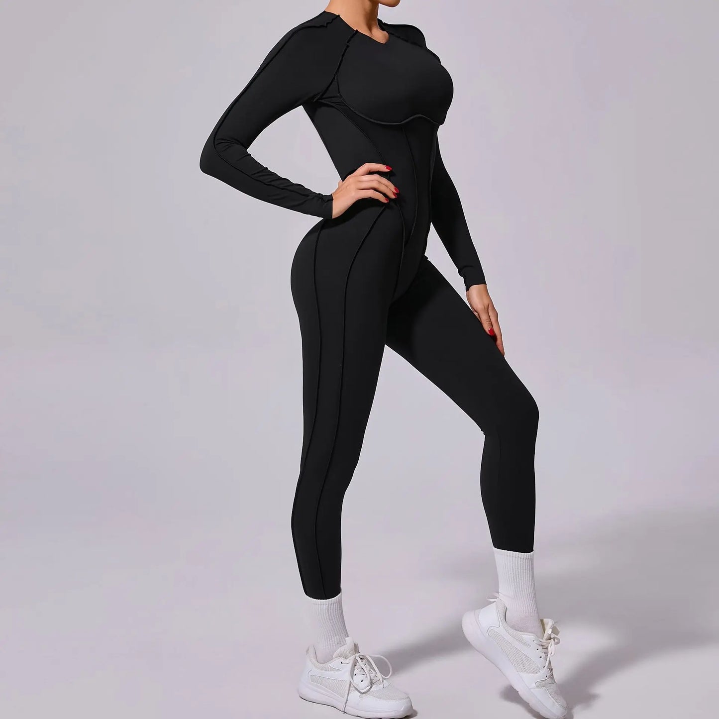 Jumpsuit Long Sleeves Fitness Overalls