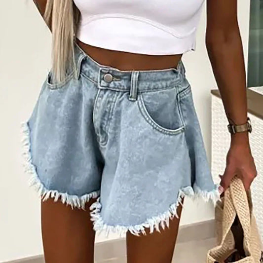 A-Line Denim Shorts