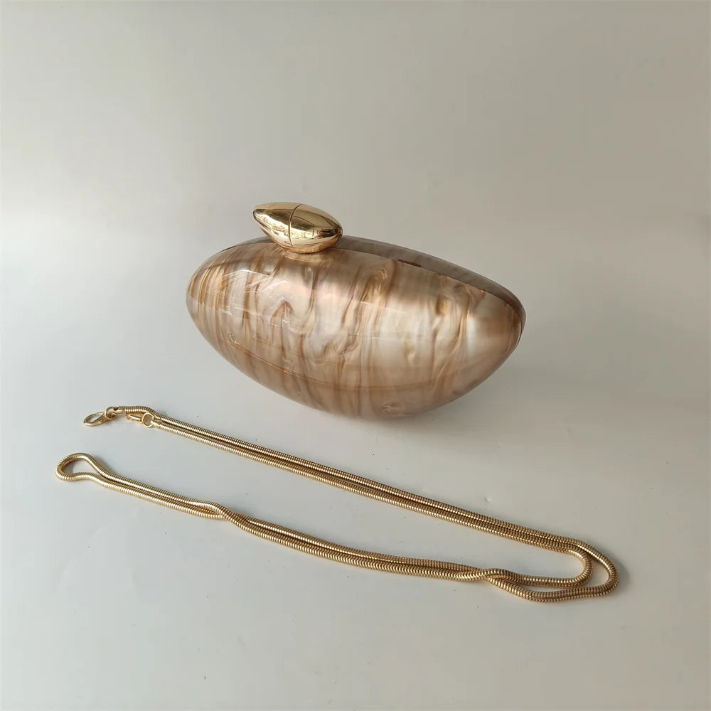 Brown Marble Bag