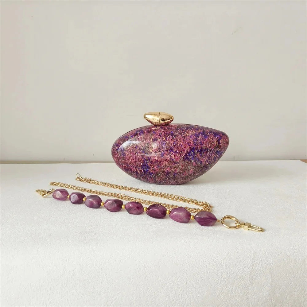 Brown Marble Bag