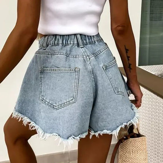 A-Line Denim Shorts