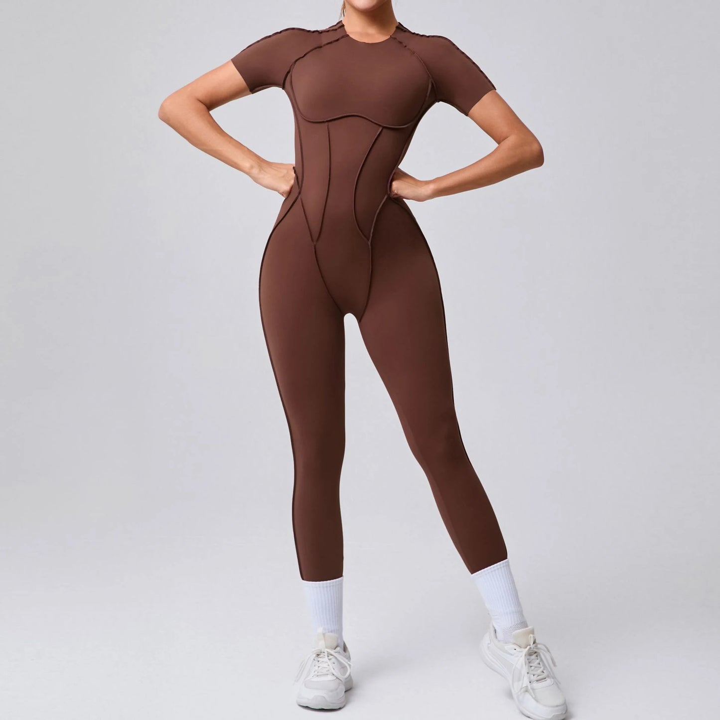 Jumpsuit Long Sleeves Fitness Overalls