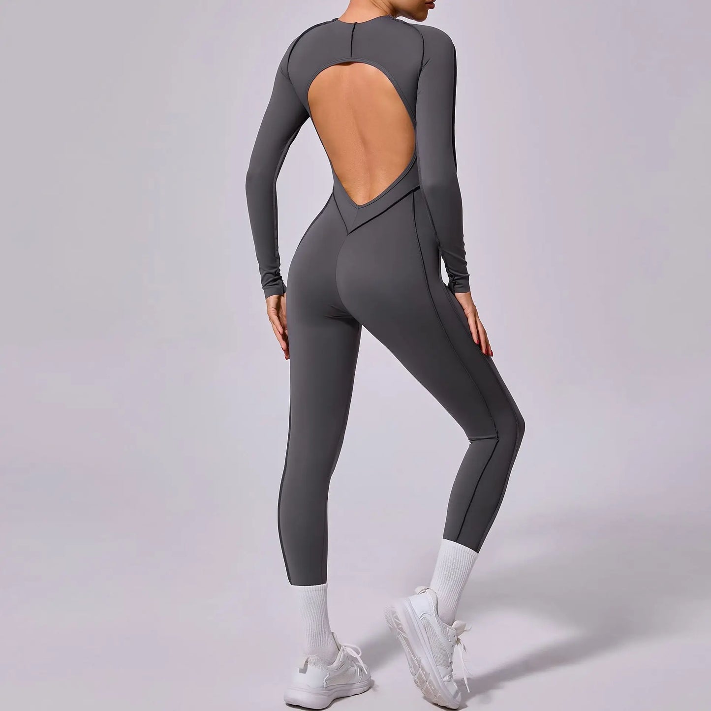 Jumpsuit Long Sleeves Fitness Overalls