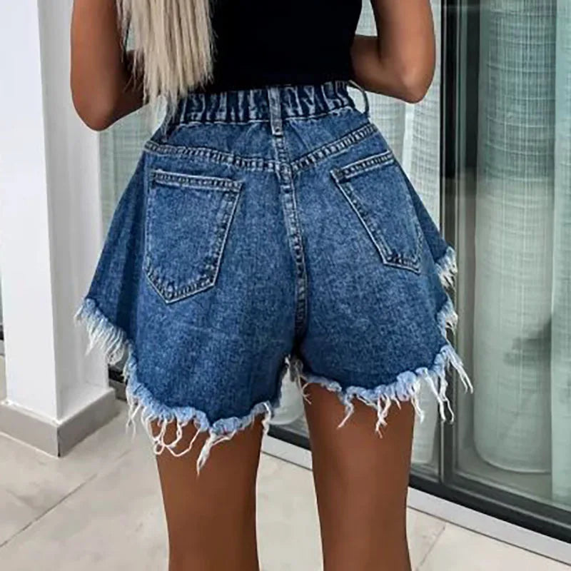 A-Line Denim Shorts