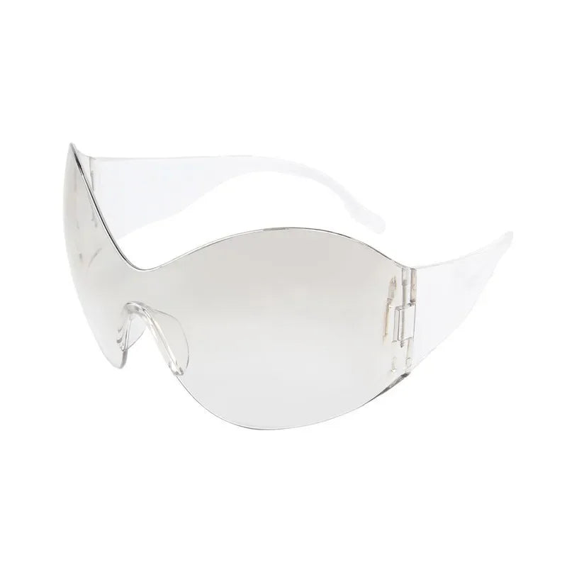 Oversized Punk Rimless Sunglasses