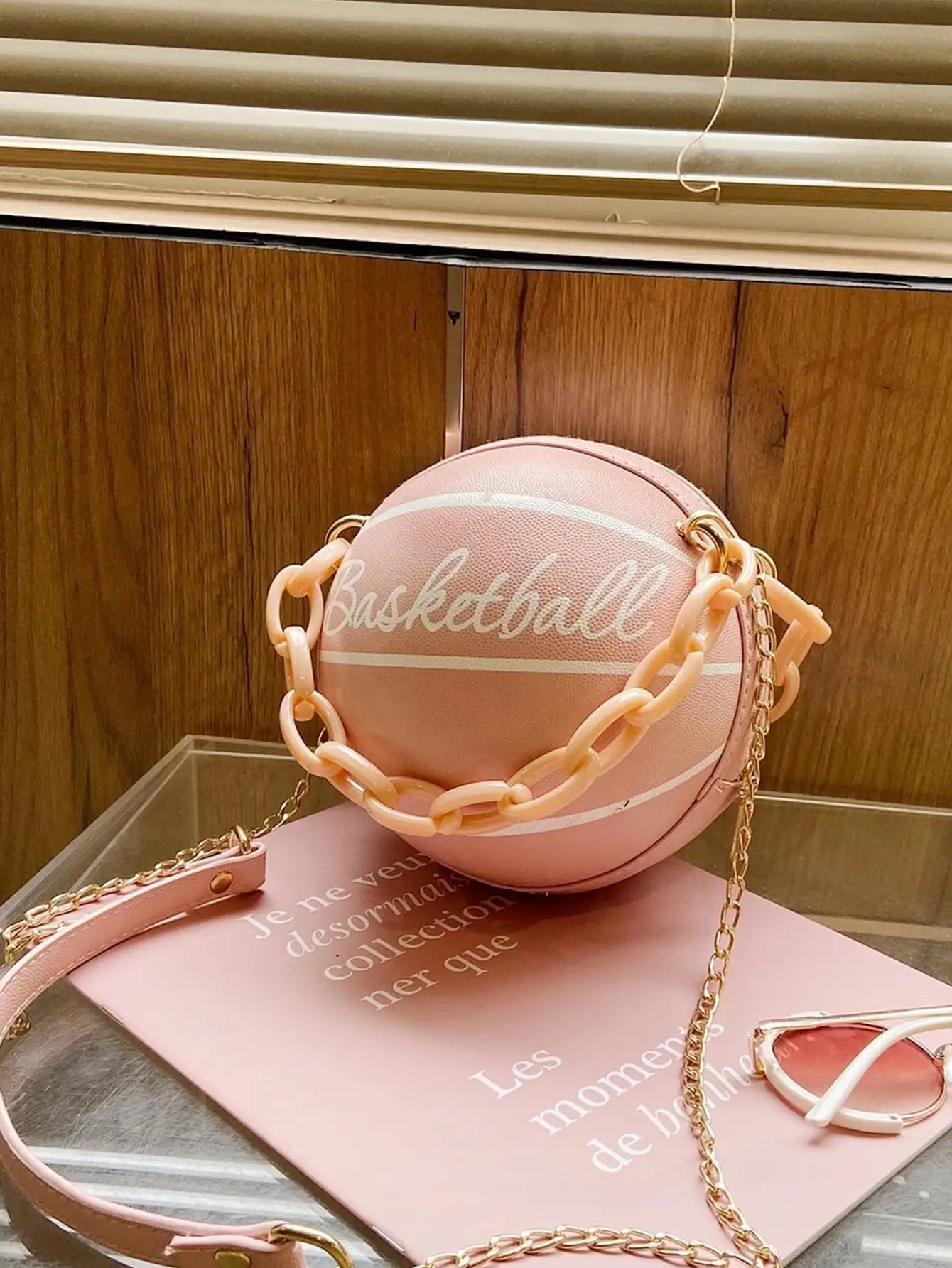 Mini Basketball Design Chain Circle Bag