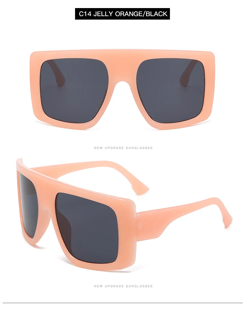 Oversized Punk Cycling Square Sunglasses