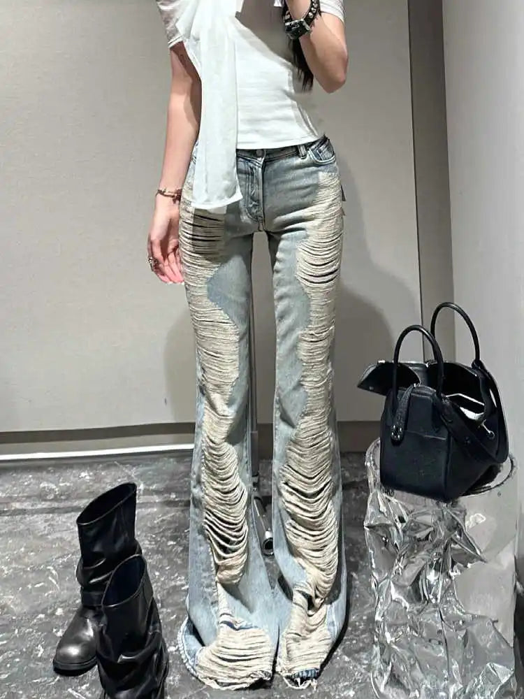 Core Abi Grunge Cyber Punk Flare Jean