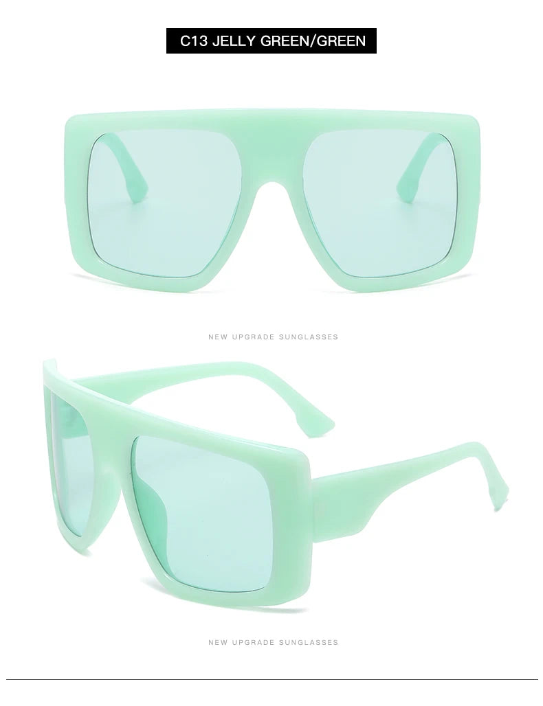 Oversized Punk Cycling Square Sunglasses