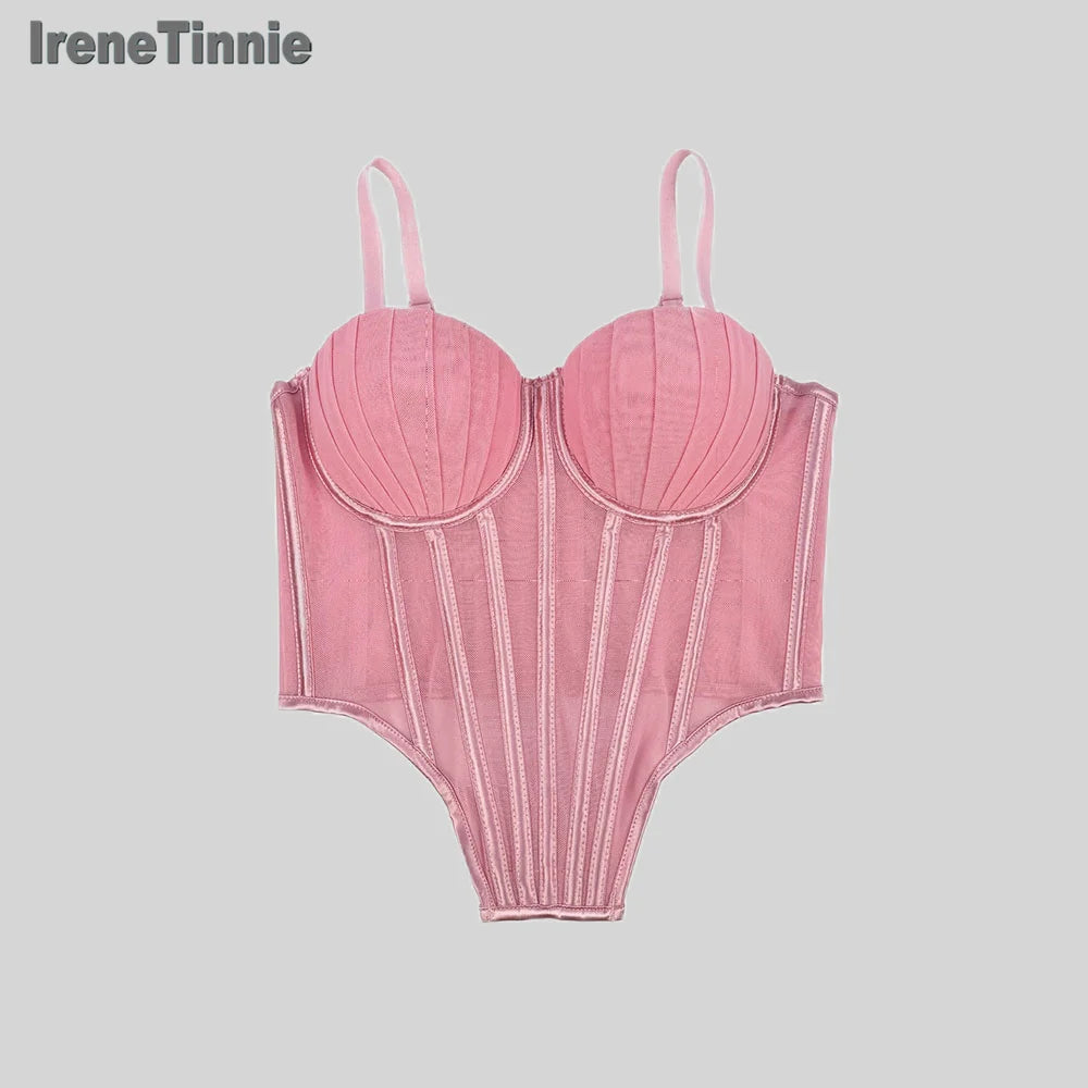 IRENE TINNIE-Women's Mesh Transparent Corset