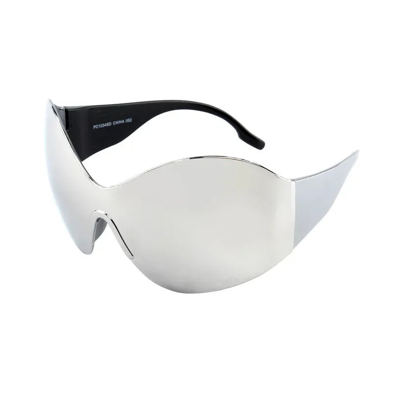 Oversized Punk Rimless Sunglasses