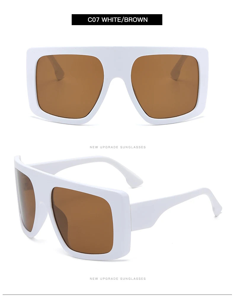Oversized Punk Cycling Square Sunglasses
