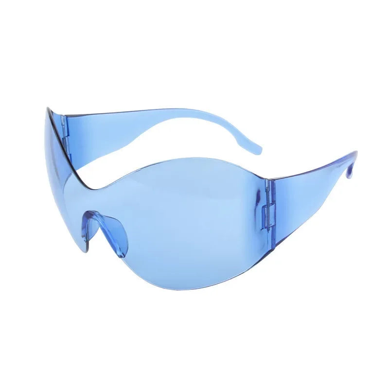 Oversized Punk Rimless Sunglasses
