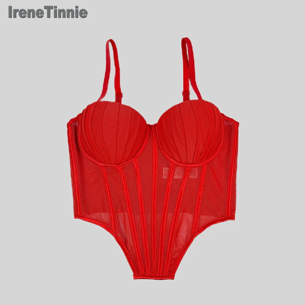 IRENE TINNIE-Women's Mesh Transparent Corset