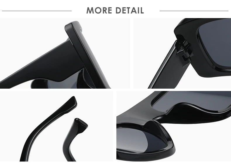 Oversized Punk Cycling Square Sunglasses