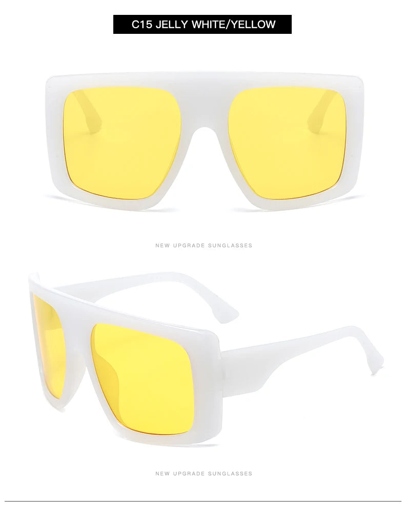 Oversized Punk Cycling Square Sunglasses