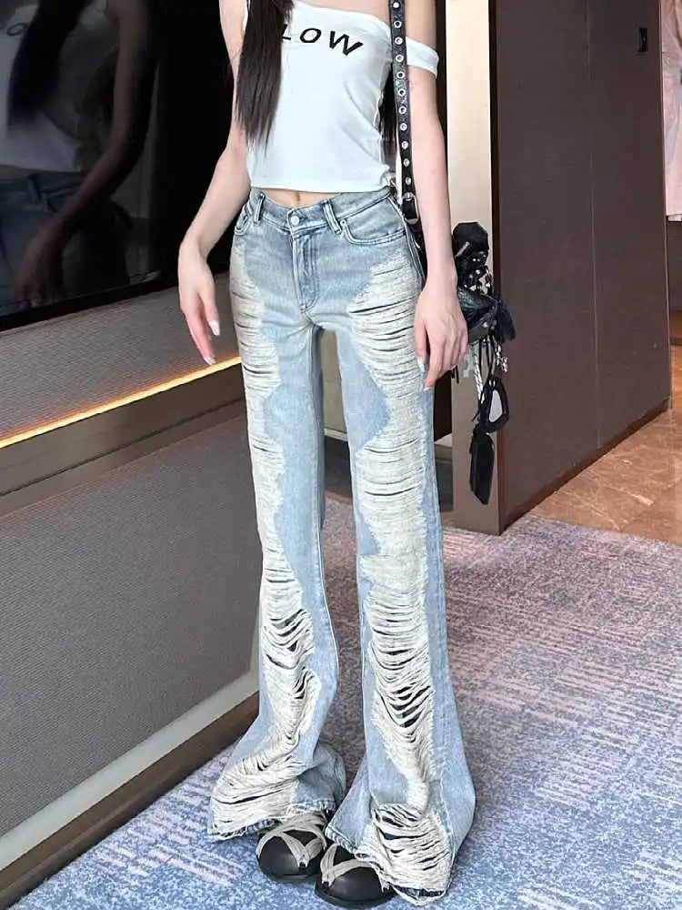 Core Abi Grunge Cyber Punk Flare Jean