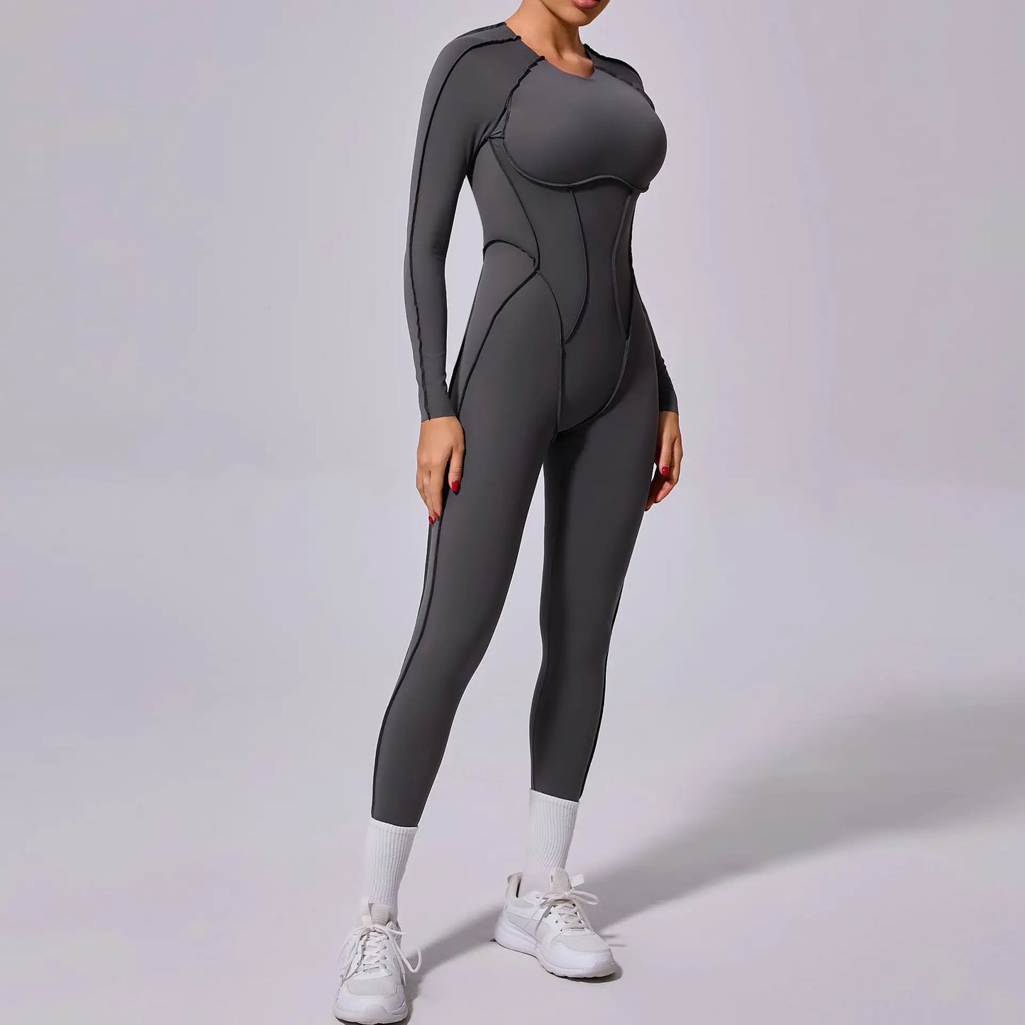 Jumpsuit Long Sleeves Fitness Overalls