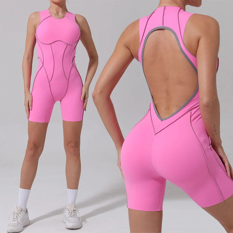 Jumpsuit Long Sleeves Fitness Overalls