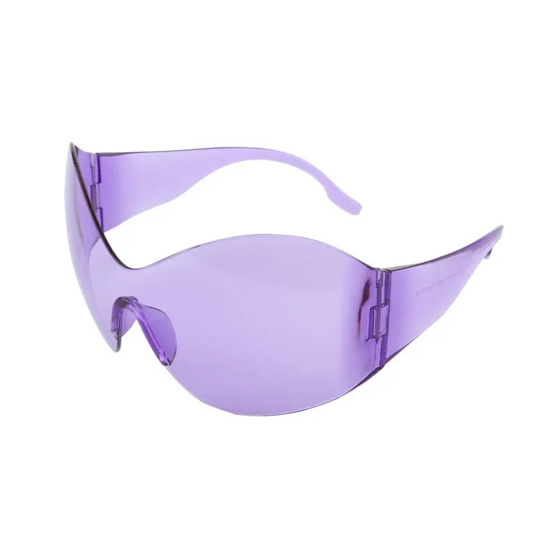 Oversized Punk Rimless Sunglasses