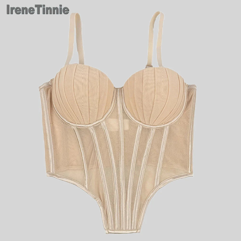 IRENE TINNIE-Women's Mesh Transparent Corset