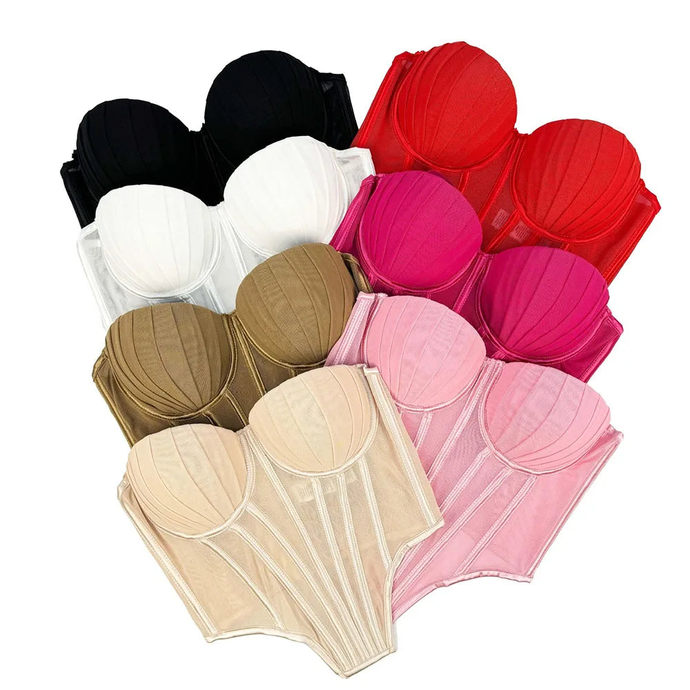 IRENE TINNIE-Women's Mesh Transparent Corset