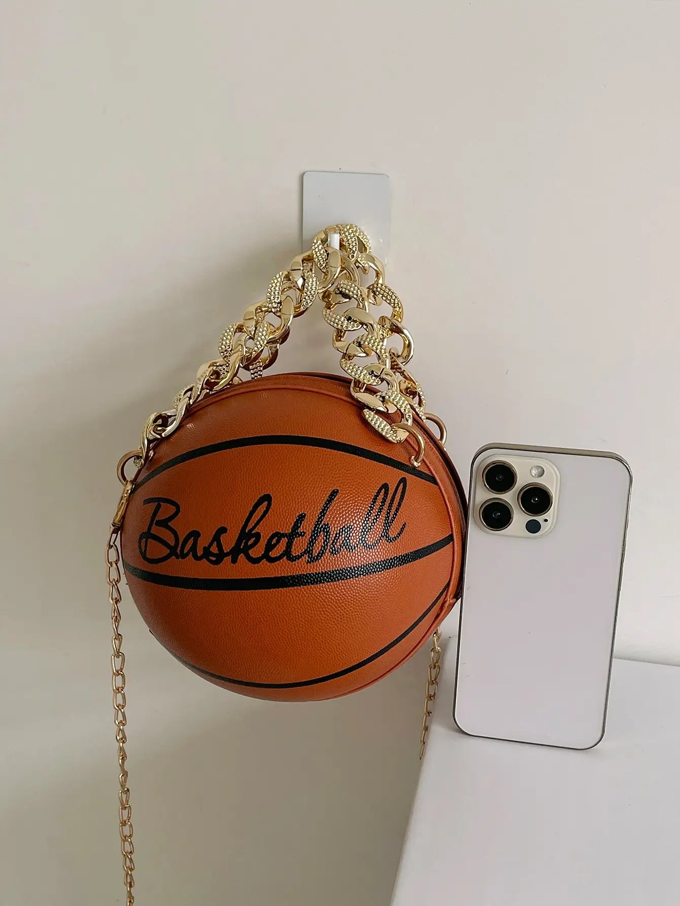 Mini Basketball Design Chain Circle Bag