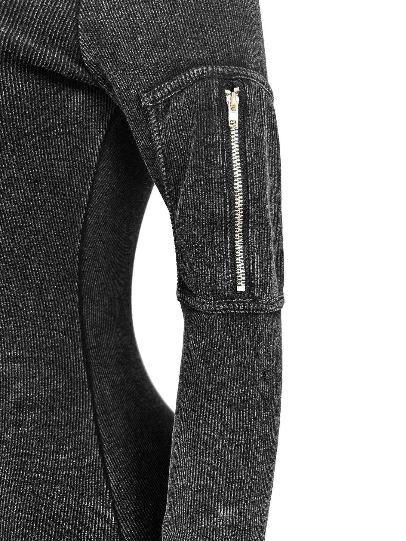 Pocket Single Sleeve Pickling Old Skinny Jumpsuit