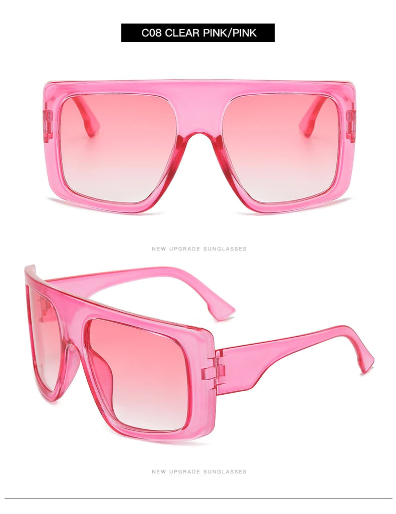 Oversized Punk Cycling Square Sunglasses