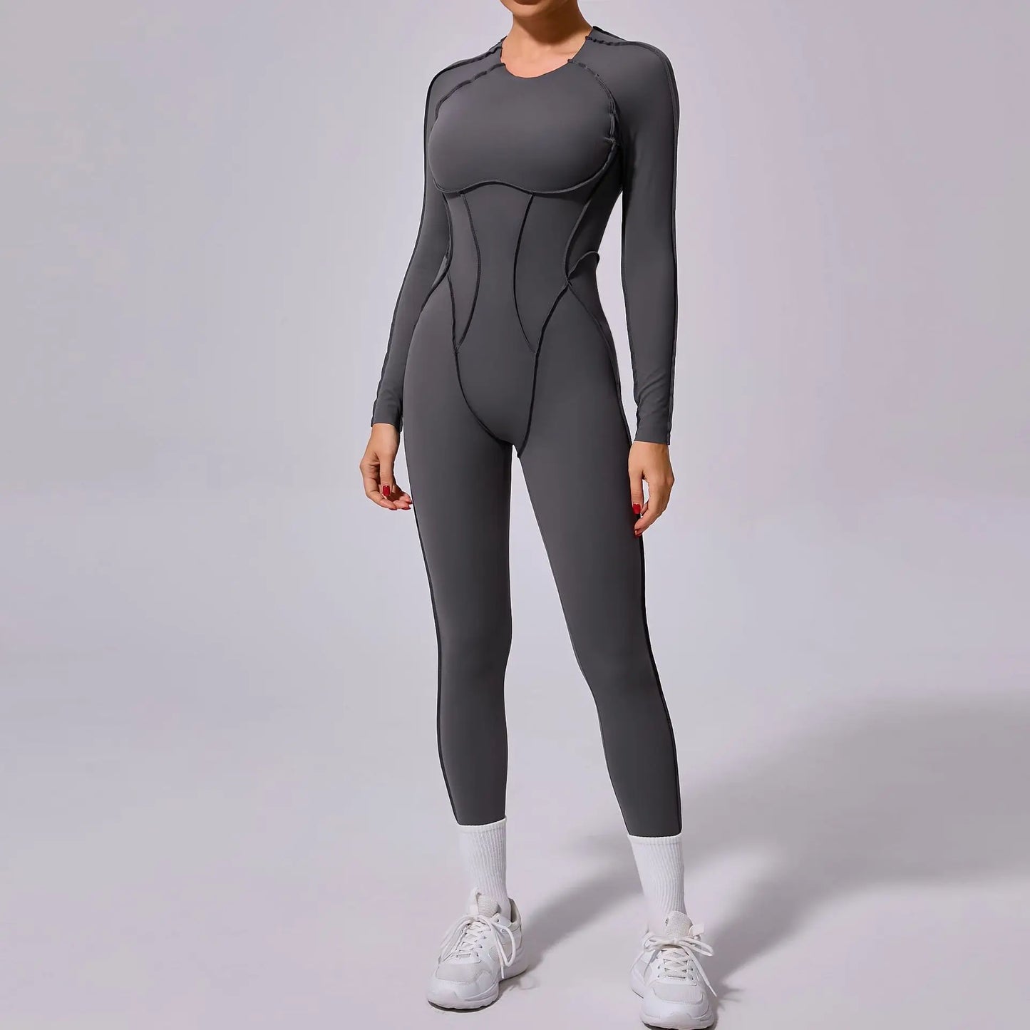 Jumpsuit Long Sleeves Fitness Overalls