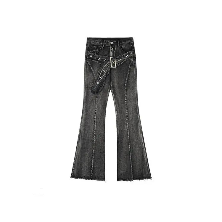 micro-flare  jeans