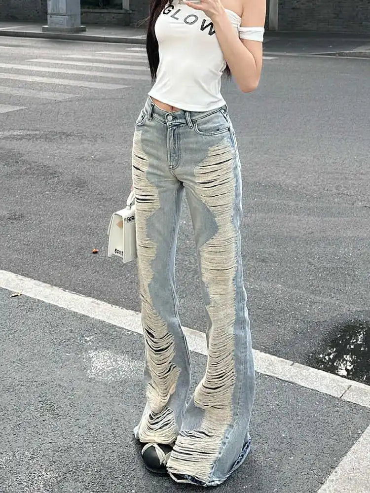 Core Abi Grunge Cyber Punk Flare Jean