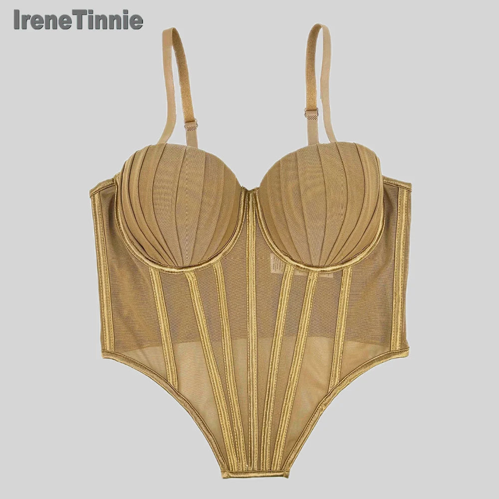 IRENE TINNIE-Women's Mesh Transparent Corset