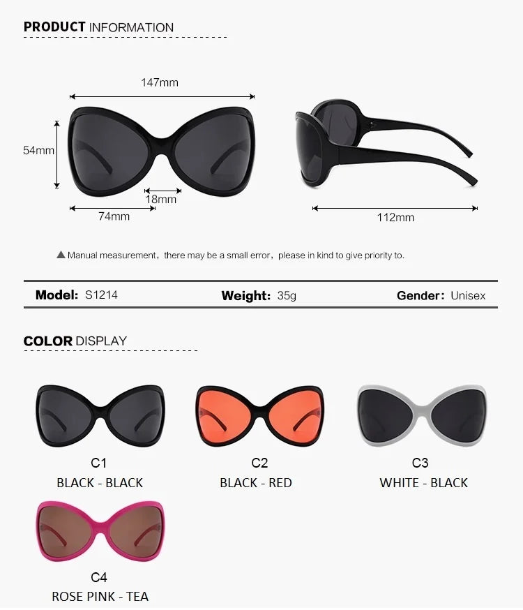 Oversized y2k Sunglasses