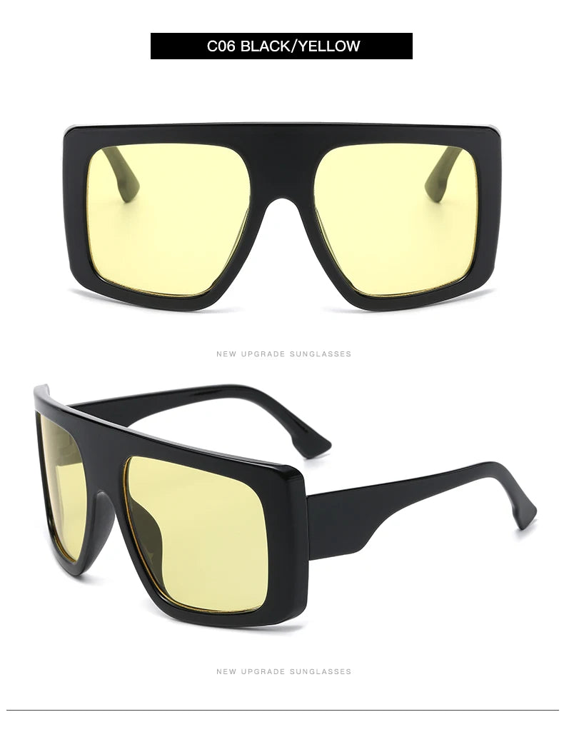 Oversized Punk Cycling Square Sunglasses