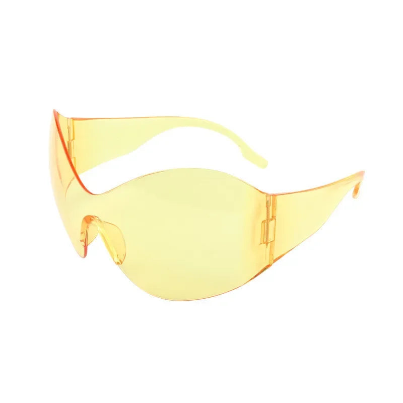Oversized Punk Rimless Sunglasses