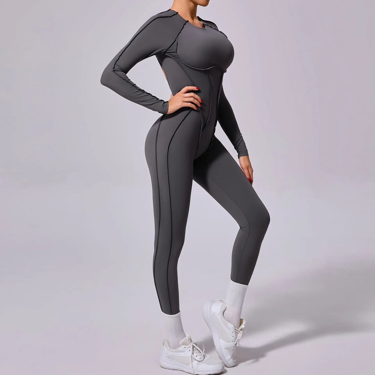 Jumpsuit Long Sleeves Fitness Overalls