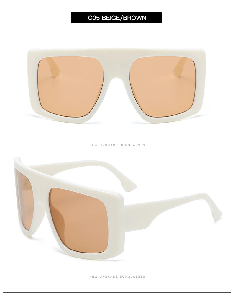 Oversized Punk Cycling Square Sunglasses